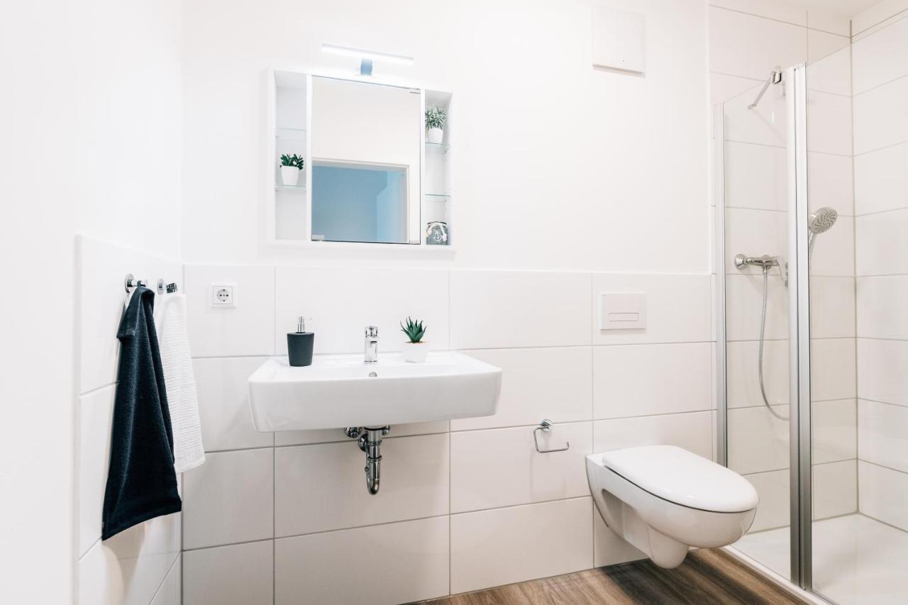 Modernes Stadt-Apartement Mitte Bielefeld Bagian luar foto