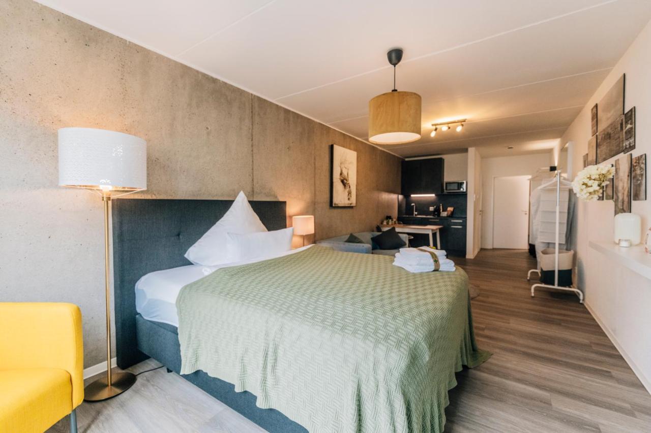 Modernes Stadt-Apartement Mitte Bielefeld Bagian luar foto